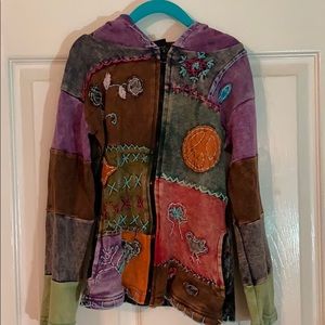 Retail Therapy EUC one of a kind patch jacket